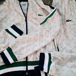 Lacoste Kids Matching Set in White and Green